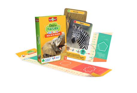 Jeu de cartes - défis nature junior -  rois de la savane -  fabriqué en france MULTICOLORE 2 - vertbaudet enfant 