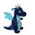 Peluche - peluche dragon sonore, bleu 17 cm Bleu 3 - vertbaudet enfant 