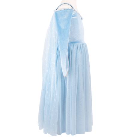 Déguisement enfant robe de princesse reine de glace en velours Bleu 4 - vertbaudet enfant 