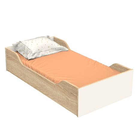Lit bébé évolutif 140x70 - little big bed - camille Vanille 2 - vertbaudet enfant 