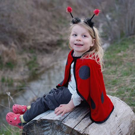 Déguisement cape de coccinelle avec serre-tête Coccinelle, rouge 4 - vertbaudet enfant 