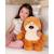 Peluche chubby dog - chien marron clair et beige  40 cm Beige 3 - vertbaudet enfant 