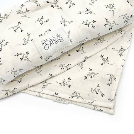 Lot de 2 langes minimax olive bloom Ecru, vert 2 - vertbaudet enfant 
