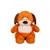 Peluche chubby dog - chien marron clair et beige  40 cm Beige 1 - vertbaudet enfant 
