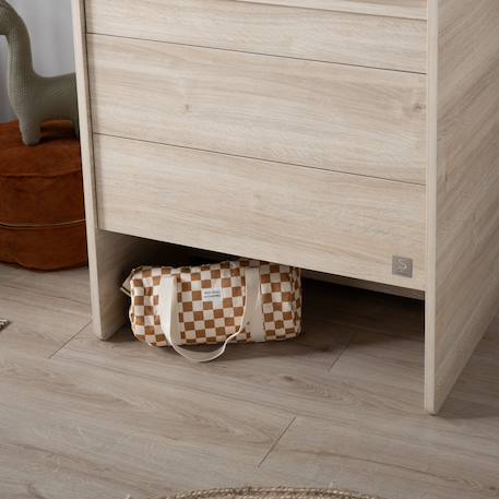 Sac bowling en coton imprimé carreaux Caramel 6 - vertbaudet enfant 
