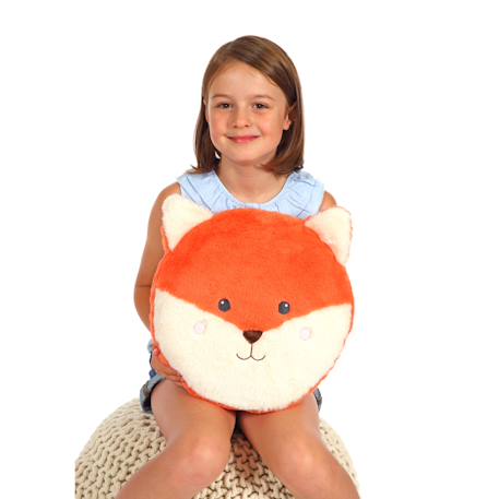 Peluche - oreiller rondouillet renard econimals en peluche éco-conçu - 34 cm Orange 2 - vertbaudet enfant 