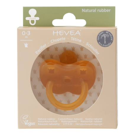Tétine physiologique caoutchouc naturel Beige+Jaune 6 - vertbaudet enfant 