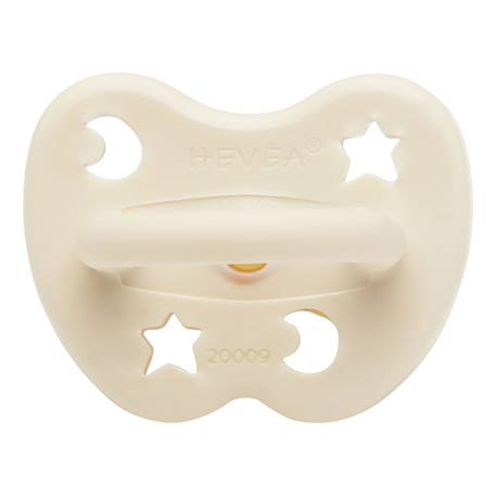 Tétine physiologique caoutchouc naturel Beige+Jaune 2 - vertbaudet enfant 