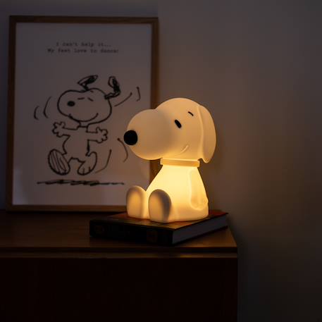 Veilleuse snoopy rechargeable Blanc, noir 3 - vertbaudet enfant 