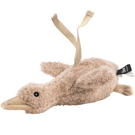 Peluche bruit blanc à suspendre lou beige (8 cm) Avoine+Beige, noir+Marron, noir 2 - vertbaudet enfant 