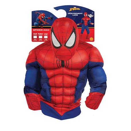 Déguisement spider-man avec muscles rembourrés Bleu 2 - vertbaudet enfant 