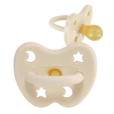 Tétine physiologique caoutchouc naturel Beige+Jaune 4 - vertbaudet enfant 