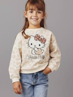 -Sweat Hello Kitty imprimé leopard fille
