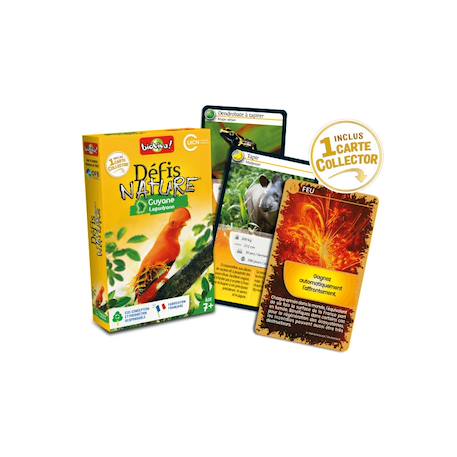 Jeu de cartes - défis nature -  guyane -  fabriqué en france MULTICOLORE 2 - vertbaudet enfant 