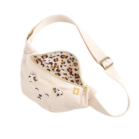 Sac banane enfant en velours côtelé Ecru 3 - vertbaudet enfant 