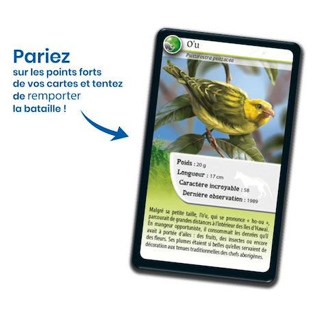 Jeu de cartes - défis nature -  animaux disparus -  fabriqué en france MULTICOLORE 3 - vertbaudet enfant 