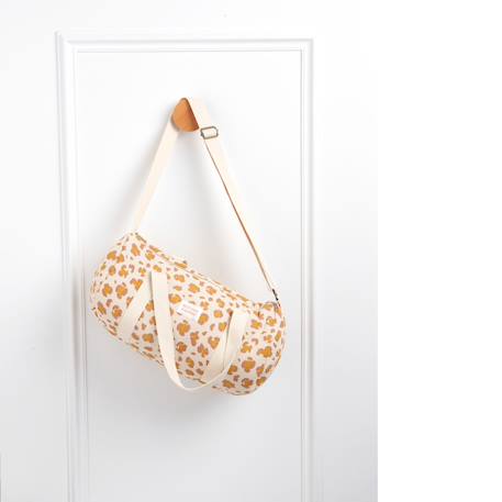 Sac bowling en gaze de coton léopard Ecru/noir+Ecru/rose 8 - vertbaudet enfant 