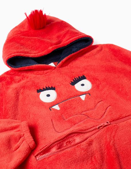 Sweat à capuche convertible en oreiller monstres d'émotions Rouge 4 - vertbaudet enfant 