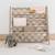 Bibliothèque en tissu recyclé damier beige Beige, écru 4 - vertbaudet enfant 
