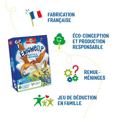 Jeu de cartes - enigmes -  contes et légendes -  fabriqué en france MULTICOLORE 6 - vertbaudet enfant 