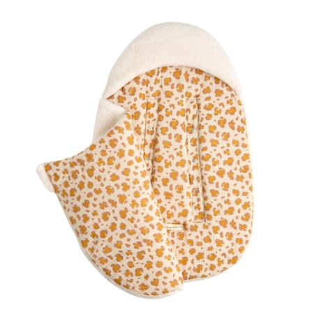 Nid d'ange bébé 5 attaches en sherpa et intérieur gaze de coton - petit chou Ecru 2 - vertbaudet enfant 