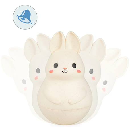 Culbuto roly poly lapin Blanc 2 - vertbaudet enfant 