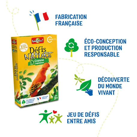 Jeu de cartes - défis nature -  guyane -  fabriqué en france MULTICOLORE 6 - vertbaudet enfant 