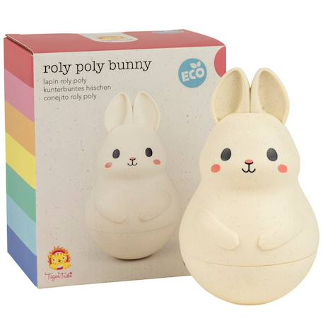 Culbuto roly poly lapin Blanc 4 - vertbaudet enfant 