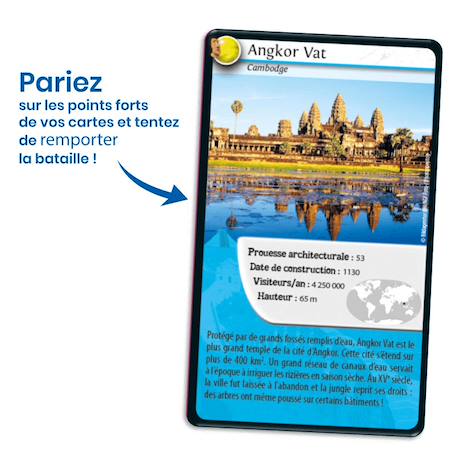 Jeu de cartes - défis nature -  monuments fabuleux -  fabriqué en france MULTICOLORE 3 - vertbaudet enfant 