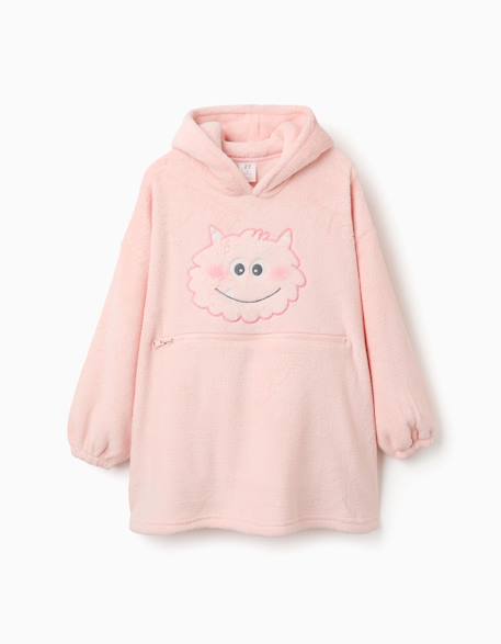 Sweat à capuche convertible en oreiller monstres d'émotions Rose foncé 1 - vertbaudet enfant 
