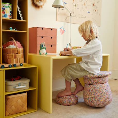 Tabouret modulaire dynamic all super confetti Bleu foncé, bleu clair, vert clair, vert foncé+Multicolore+Vert, rose, jaune, bleu 8 - vertbaudet enfant 