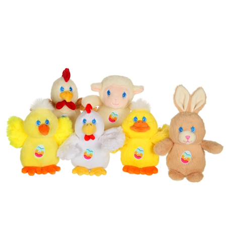 Peluche musicale - les amis de pâques - 13cm Blanc 2 - vertbaudet enfant 