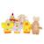 Peluche musicale - les amis de pâques - 13cm Blanc 2 - vertbaudet enfant 