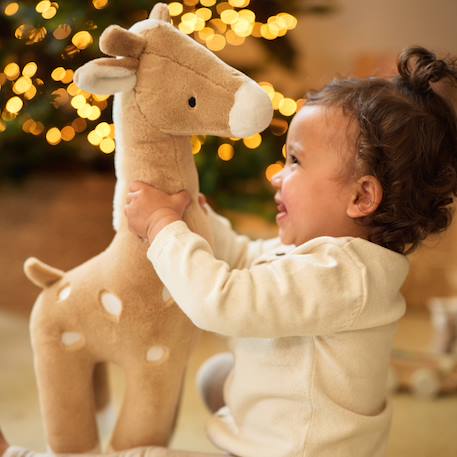Peluche xl jungle jambo girafe Beige, blanc 3 - vertbaudet enfant 
