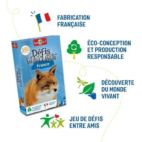 Jeu de cartes - défis nature -  france  -  fabriqué en france MULTICOLORE 6 - vertbaudet enfant 