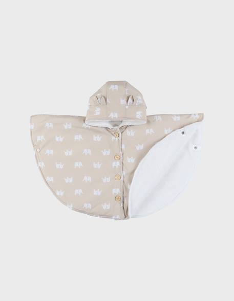 Manteau poncho bébé imperméable doublure groloudoux® Beige 1 - vertbaudet enfant 