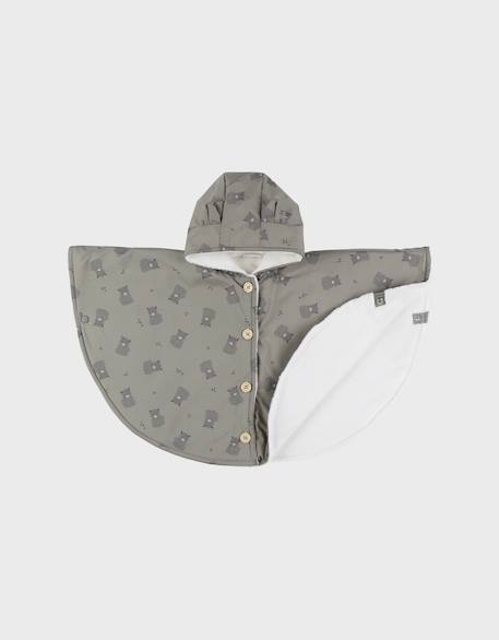 Manteau poncho imperméable doublure groloudoux® Vert 1 - vertbaudet enfant 