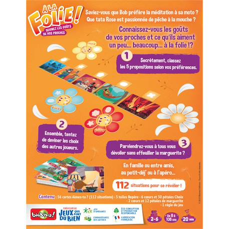 Jeu de cartes -a la folie ! - fabriqué en france MULTICOLORE 3 - vertbaudet enfant 