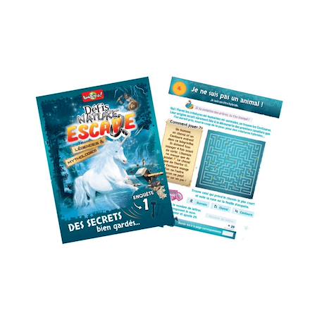 Jeu de cartes - défis nature escape -  légendes et mythologie -  fabriqué en france MULTICOLORE 4 - vertbaudet enfant 