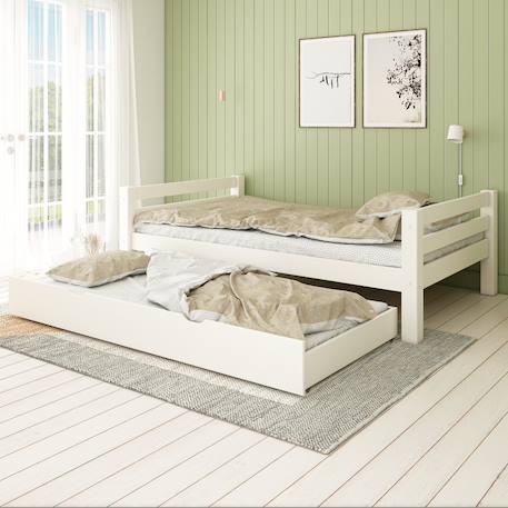 Lit ado extra-solide bois massif  hercule Blanc 3 - vertbaudet enfant 