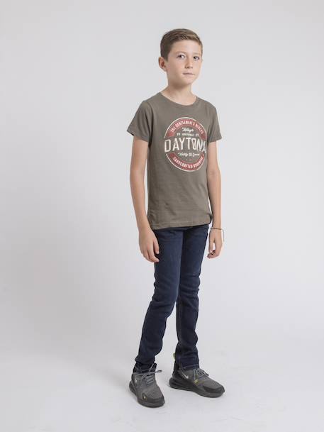 T-shirt col rond pur coton jocoby garçon Bleu marine+Gris+Kaki 12 - vertbaudet enfant 