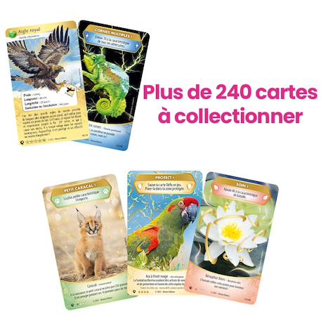 Jeu de cartes à collectionner - défis nature protet - edition aventures sauvages - album de classement - dès 7 ans MULTICOLORE 3 - vertbaudet enfant 