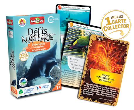 Jeu de cartes - défis nature -  polynésie  -  fabriqué en france MULTICOLORE 2 - vertbaudet enfant 