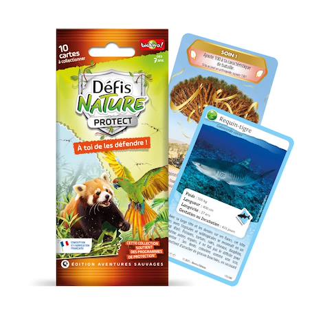 Jeu de cartes à collectionner - edition aventures sauvages - booster de 1 cartes - dès 7 ans - 1 joueurs MULTICOLORE 3 - vertbaudet enfant 