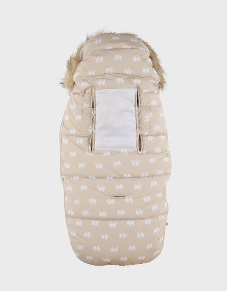 Chancelière déperlante  80x50cm Beige+Vert 3 - vertbaudet enfant 