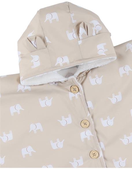 Manteau poncho bébé imperméable doublure groloudoux® Beige 3 - vertbaudet enfant 