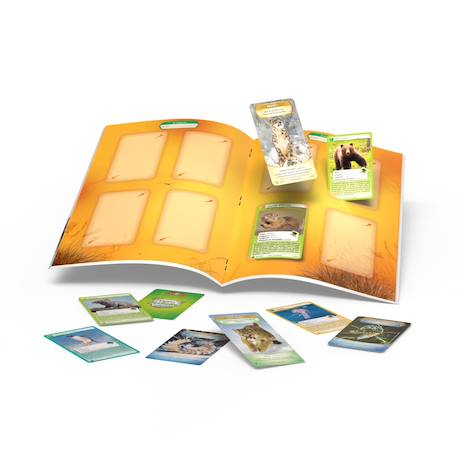 Jeu de cartes à collectionner - défis nature protet - edition aventures sauvages - album de classement - dès 7 ans MULTICOLORE 2 - vertbaudet enfant 