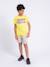 T-shirt manches courtes col rond pur coton nipeter garçon Blanc+Bleu marine+Jaune 12 - vertbaudet enfant 