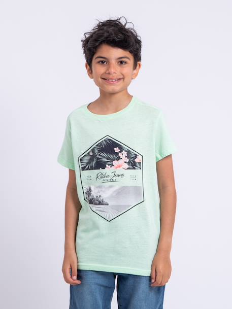 Garçon-T-shirt manches courtes col rond pur coton numadoc garçon