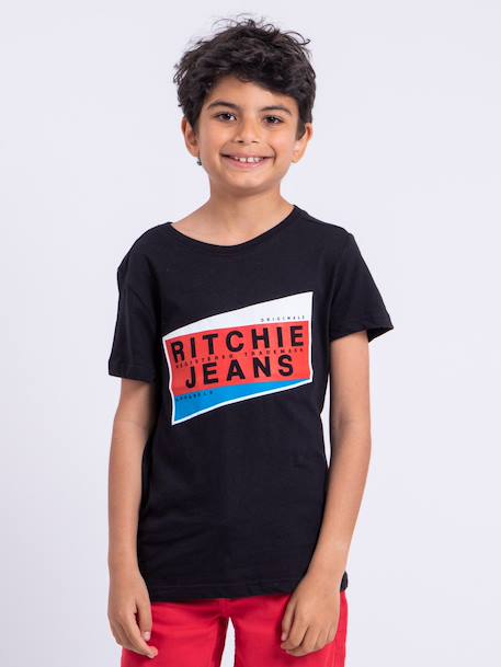 Garçon-T-shirt manches courtes col rond pur coton noblake garçon